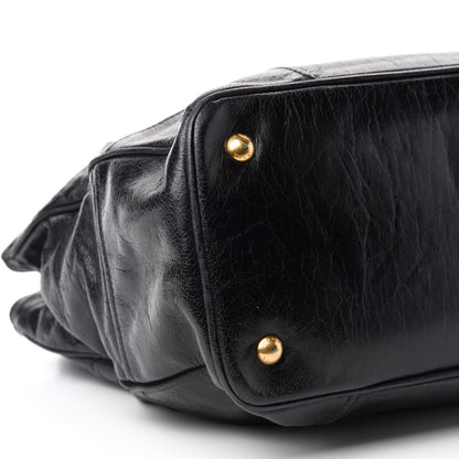 Prada Glace Calfskin Tote Black 6 of 9