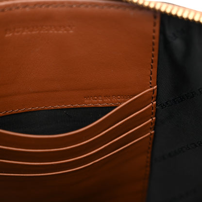 Burberry Haymarket Check Peyton Crossbody Clutch Bag Toffee 7 of 13