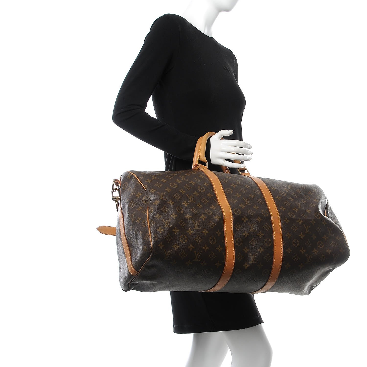 Louis Vuitton Monogram Keepall Bandouliere 55 3 of 23