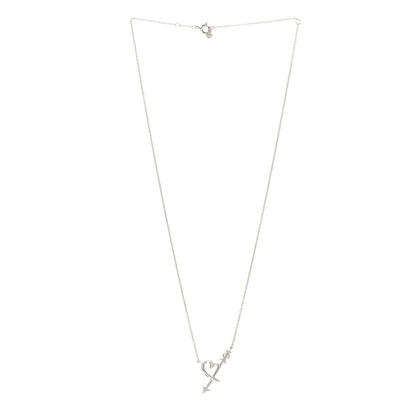 Tiffany Sterling Silver Paloma Picasso Heart and Arrow Pendant Necklace 3 of 5