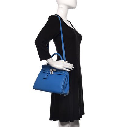 Hermes Evercolor Kelly Retourne 28 Bleu Hydra 2 of 10