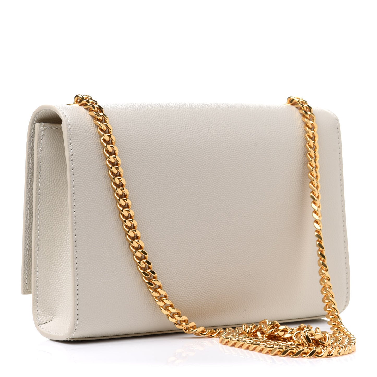 Grain De Poudre Small Monogram Kate Satchel Crema Soft