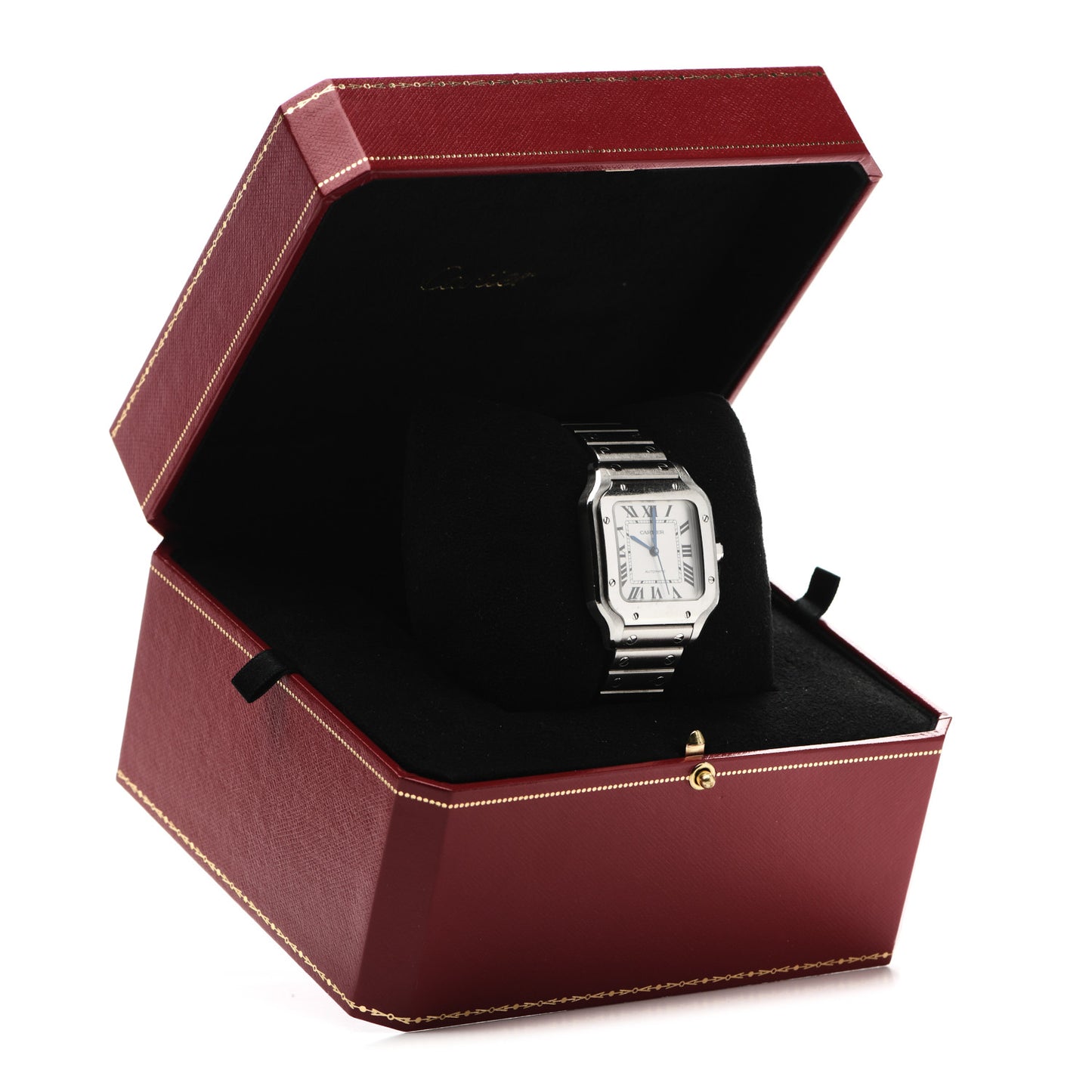 Stainless Steel 35mm Santos de Cartier Automatic Watch