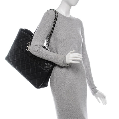 Chanel Calfskin Quilted Large In The Business Tote Black 2 of 10