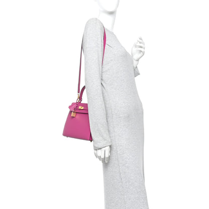 Hermes Epsom Kelly Sellier 25 Rose Pourpre 2 of 11