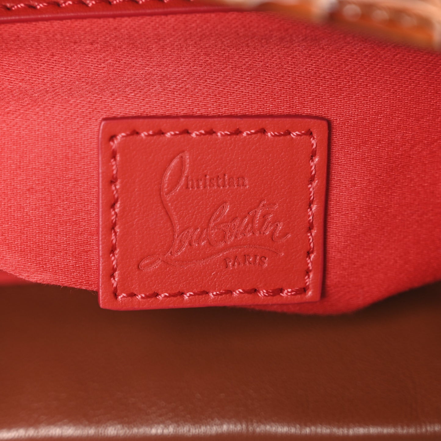 Patent Calfskin Crocodile Embossed Le 54 Tote Acajou