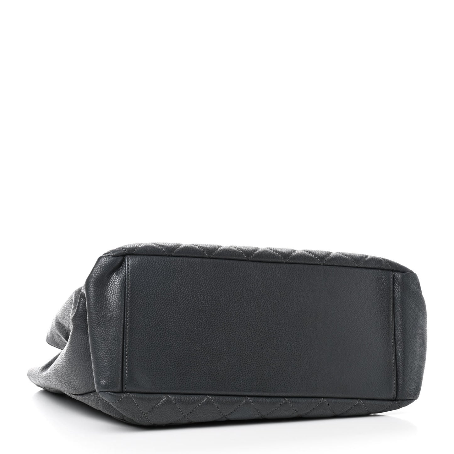 Caviar Quilted Grand Shopping Tote GST Dark Grey
