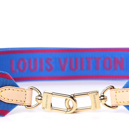 Louis Vuitton Nylon Bandouliere Shoulder Strap Blue Magenta 3 of 4