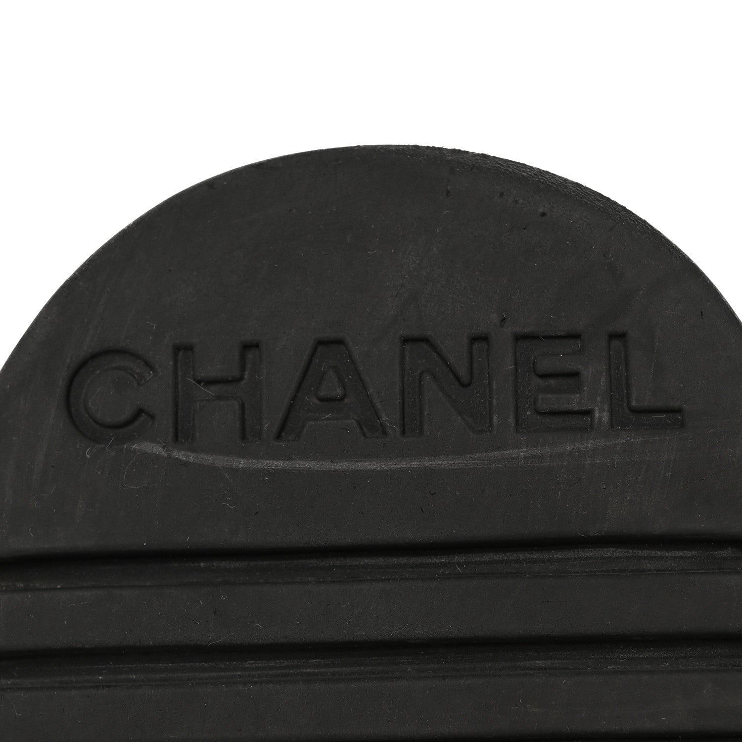 Chanel Calfskin Logo Boots 37 White Black 8 of 21