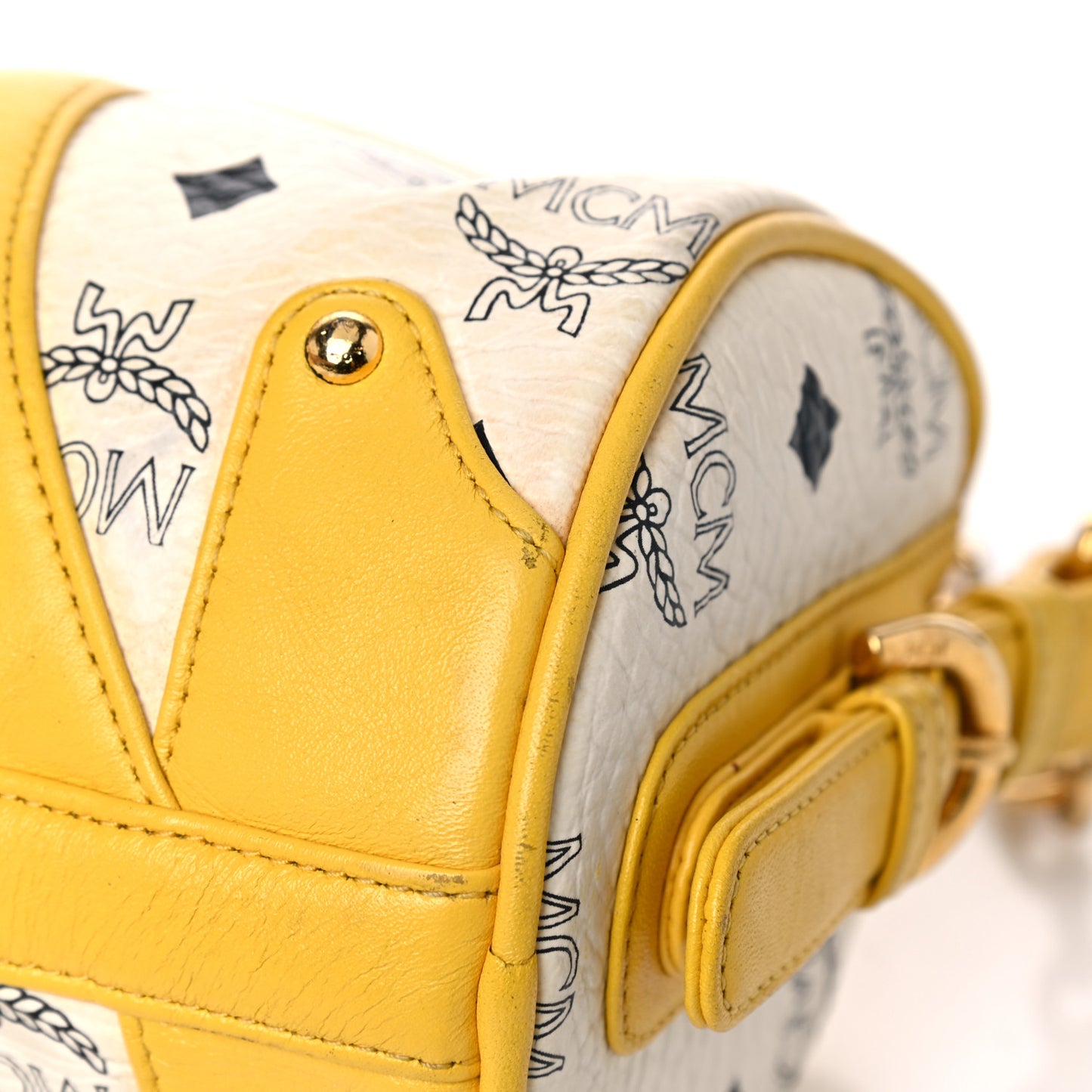 Visetos Barrel Bag White Yellow