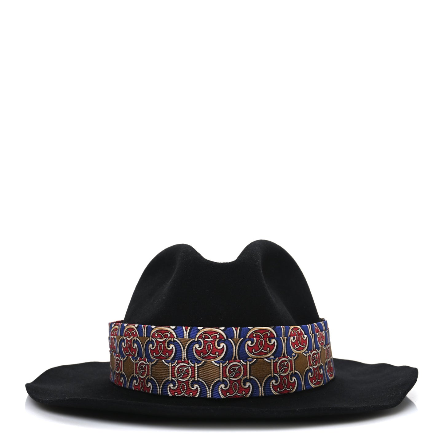 Rabbit Fur Scarf Fedora M Black