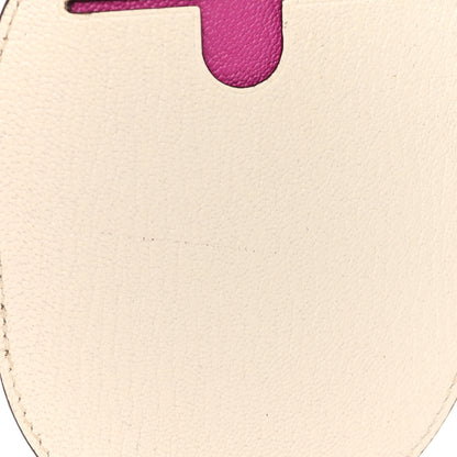 Hermes Chevre Mysore In-The-Loop Wink Key Ring Nata Rose Pourpre Jaune Citron 4 of 6