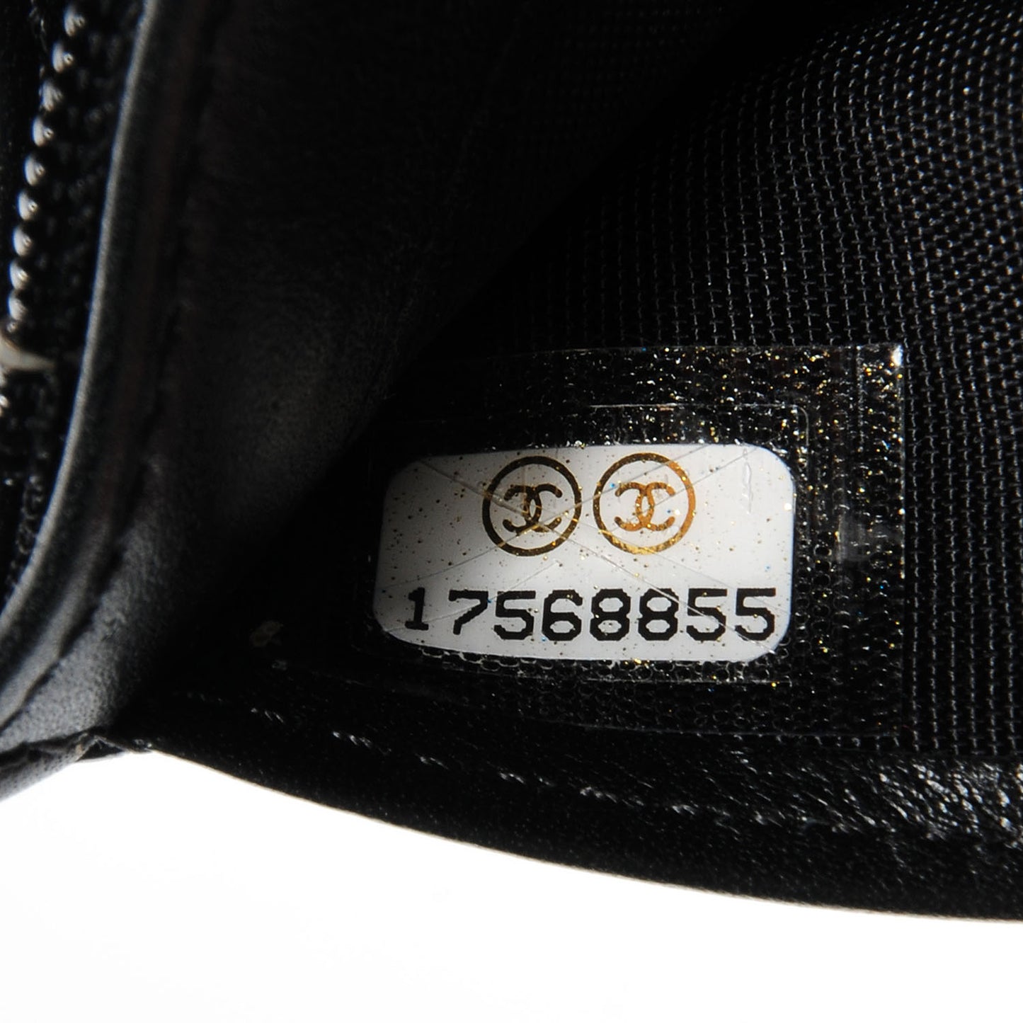 Patent CC Yen Wallet Black White