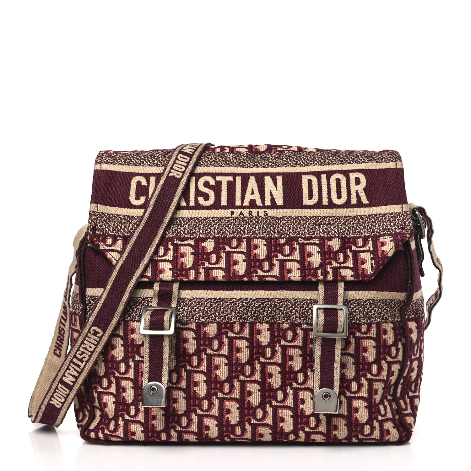 Christian Dior Oblique Medium Diorcamp Messenger Bordeaux 1 of 9
