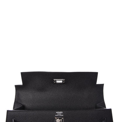 Hermes Epsom Kelly Sellier 25 Black 10 of 45