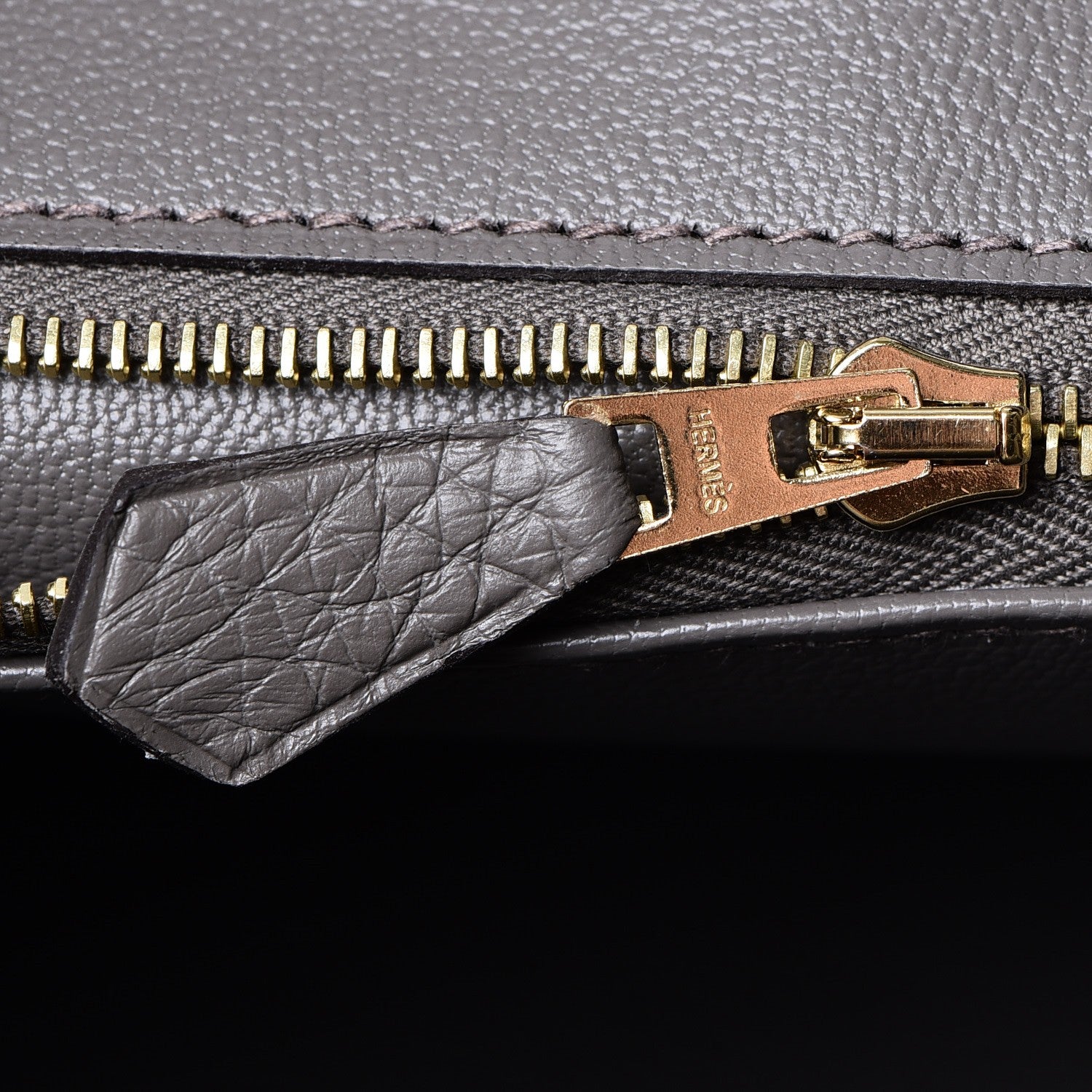 Hermes Taurillon Clemence Birkin 30 Etain 20 of 37
