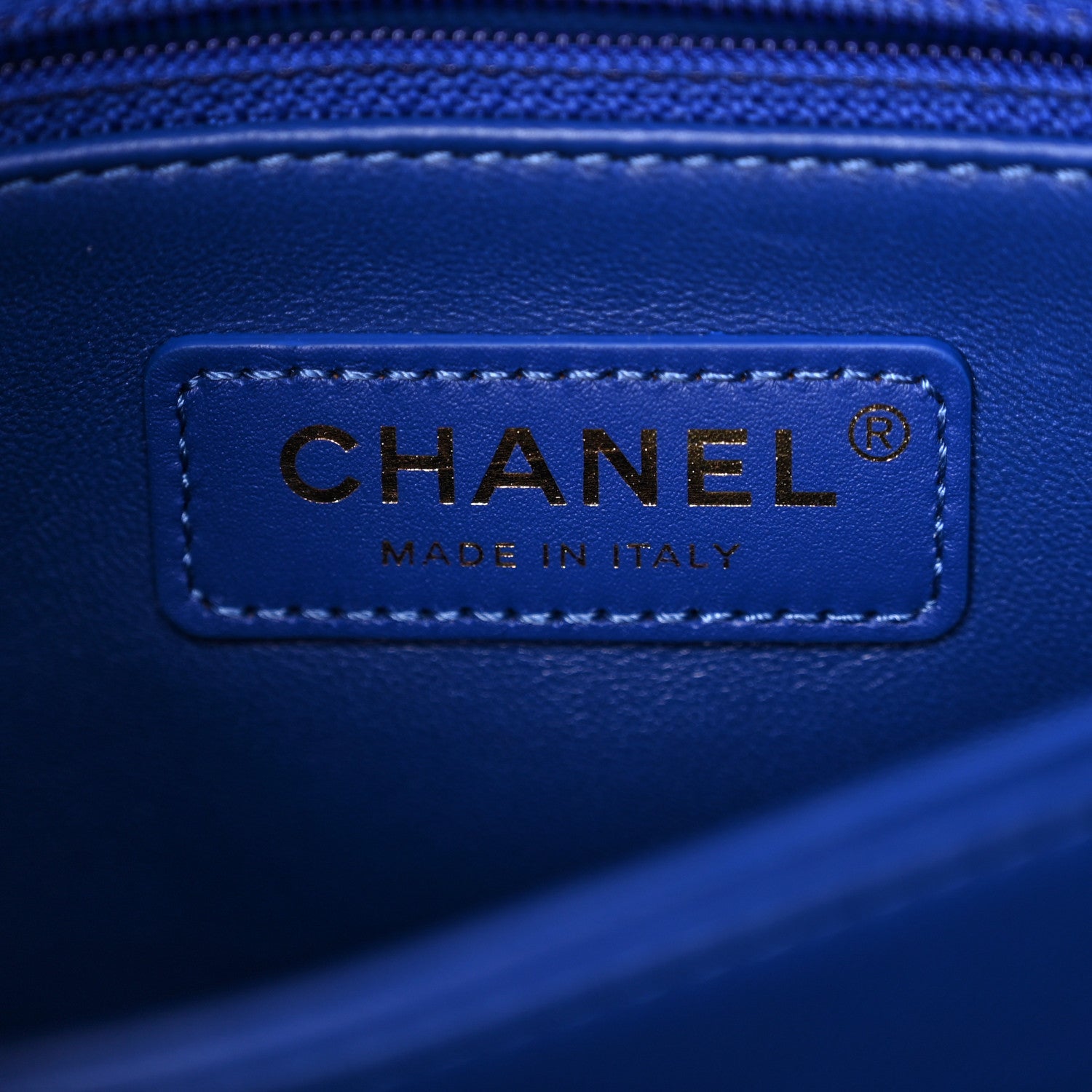 Chanel Caviar Quilted Mini Coco Handle Flap Blue 6 of 10