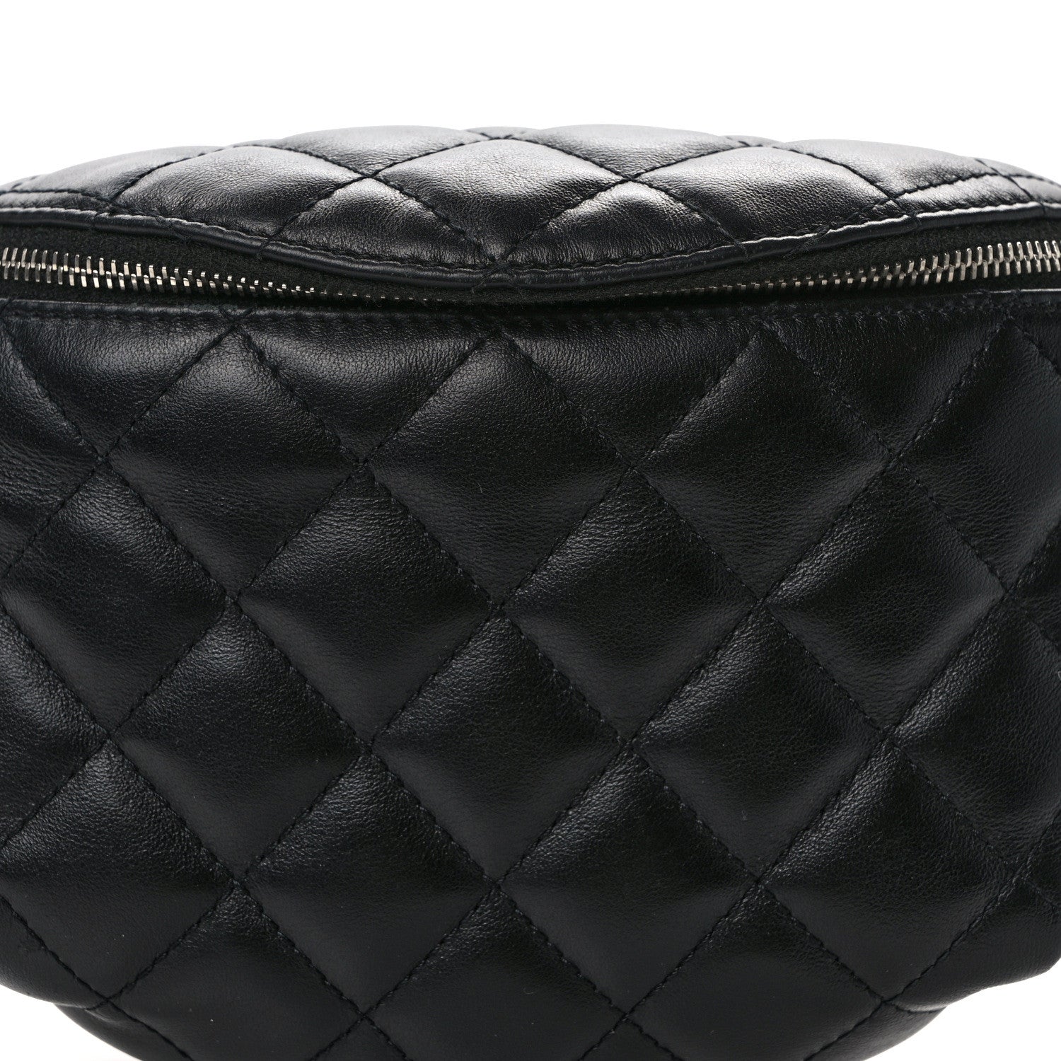 Chanel Calfskin Quilted Waist Belt Bag Black 8 of 16