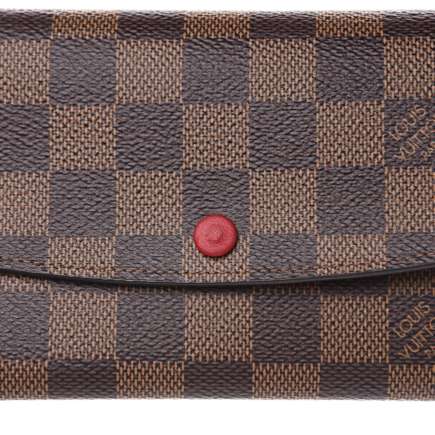 Damier Ebene Emilie Wallet Red