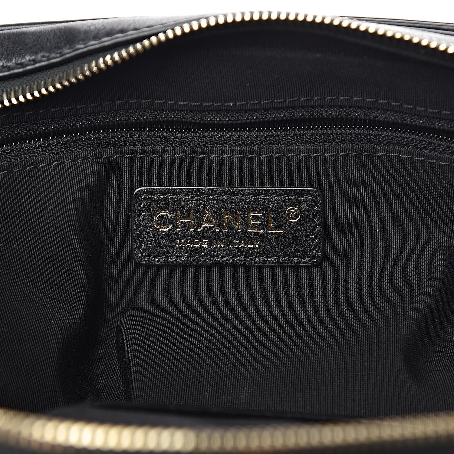 Chanel Calfskin Quilted CC Medium Vanity Case Black 6 of 12