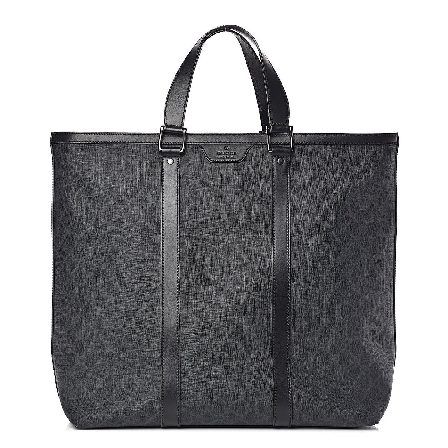 GG Supreme Monogram Tote Black Grey