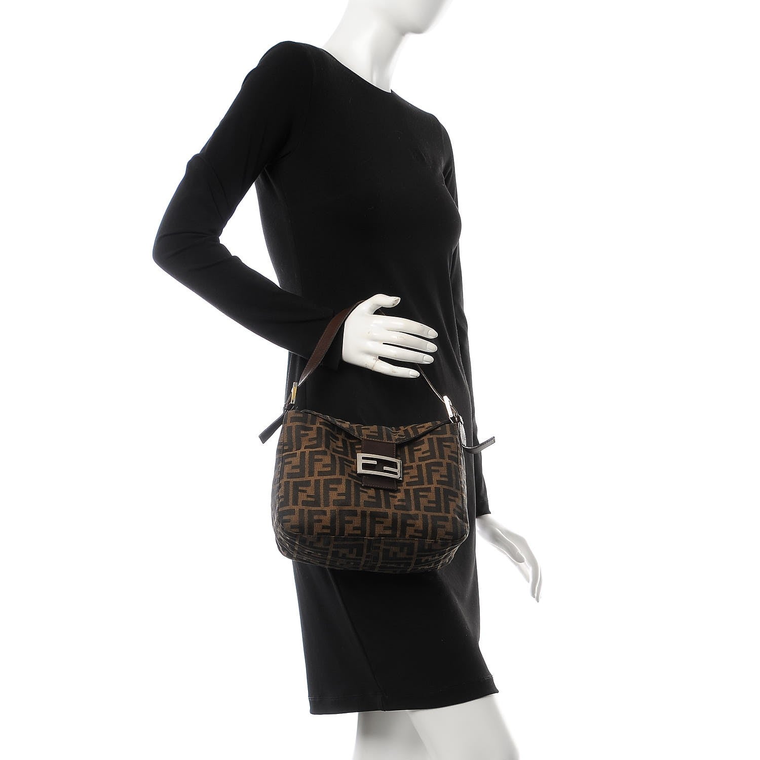 Fendi Zucca Small Shoulder Bag Tobacco 2 of 13