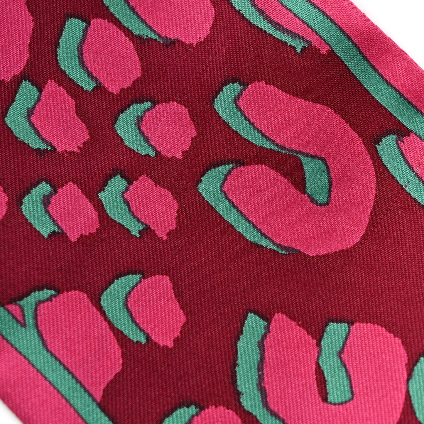 Silk Leopard Bandeau Rouge Fauviste