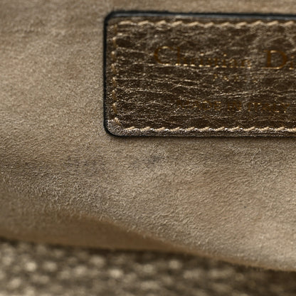 Christian Dior Metallic Grained Calfskin Cannage Medium Supple Lady Dior Gold 11 of 28