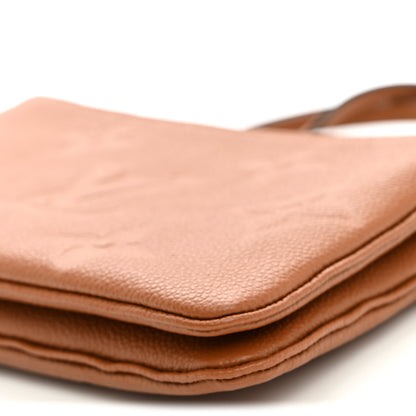 Louis Vuitton Empreinte Monogram Giant Double Zip Pochette Caramel 9 of 9