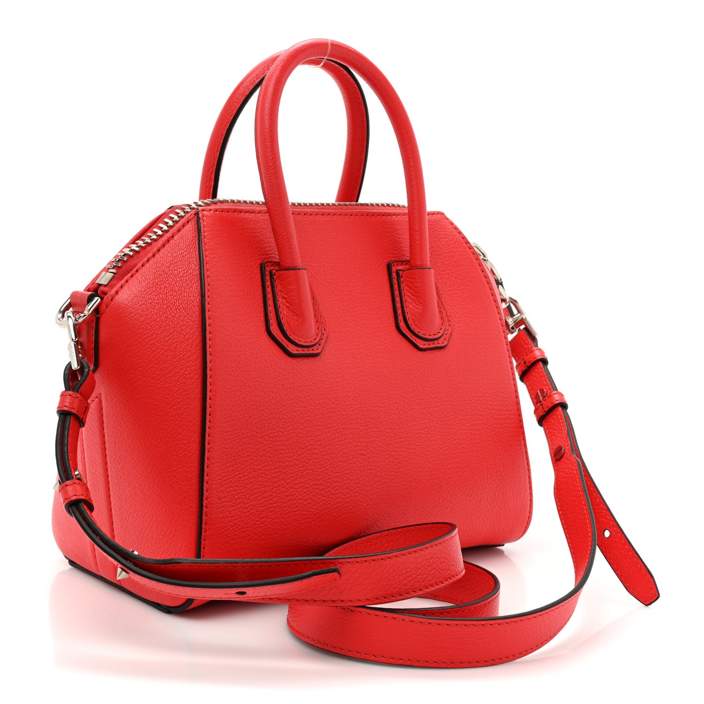 Sugar Goatskin Mini Antigona Medium Red