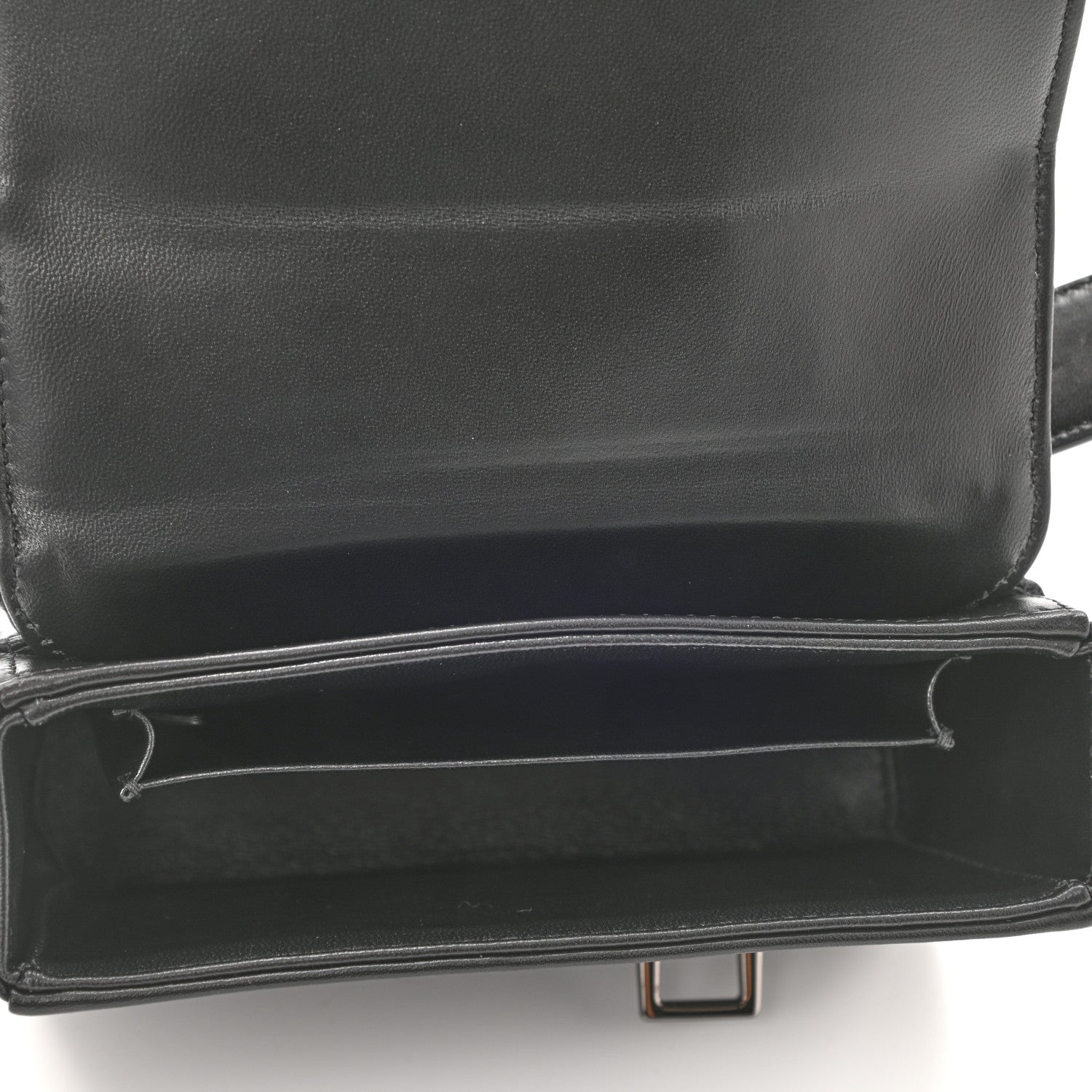 Christian Dior Lambskin Maxi Cannage Small 30 Montaigne Chain Top Handle Bag Black 6 of 10