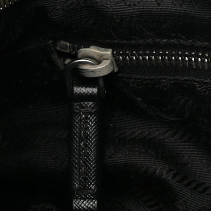 Prada Tessuto Nylon Saffiano Sacca Shoulder Bag Black 13 of 19
