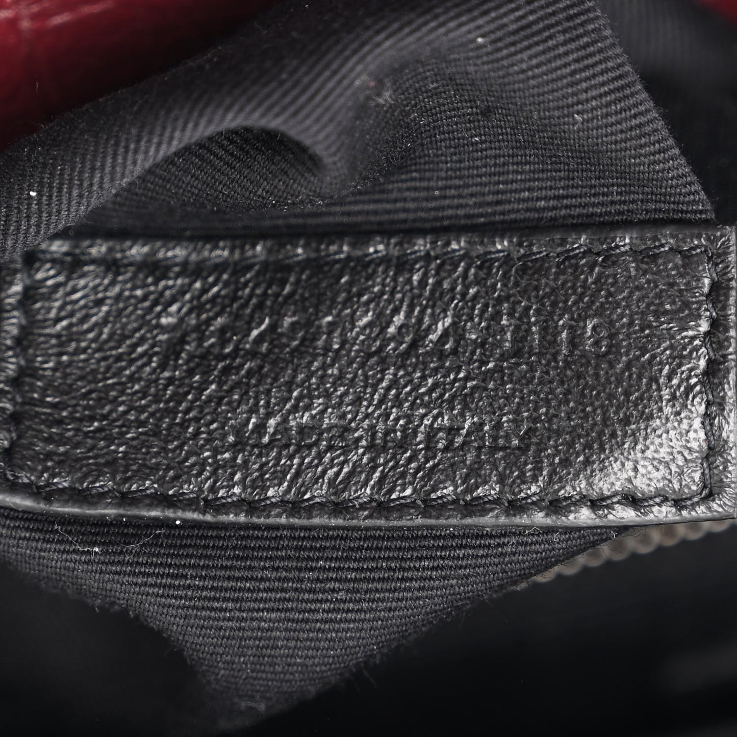 Crinkled Calfskin Matelasse Monogram Medium Niki Chain Satchel Rouge Legion
