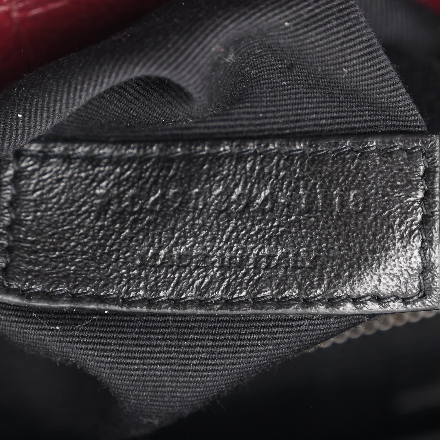 Saint Laurent Crinkled Calfskin Matelasse Monogram Medium Niki Chain Satchel Rouge Legion 7 of 10