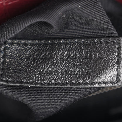 Saint Laurent Crinkled Calfskin Matelasse Monogram Medium Niki Chain Satchel Rouge Legion 7 of 10