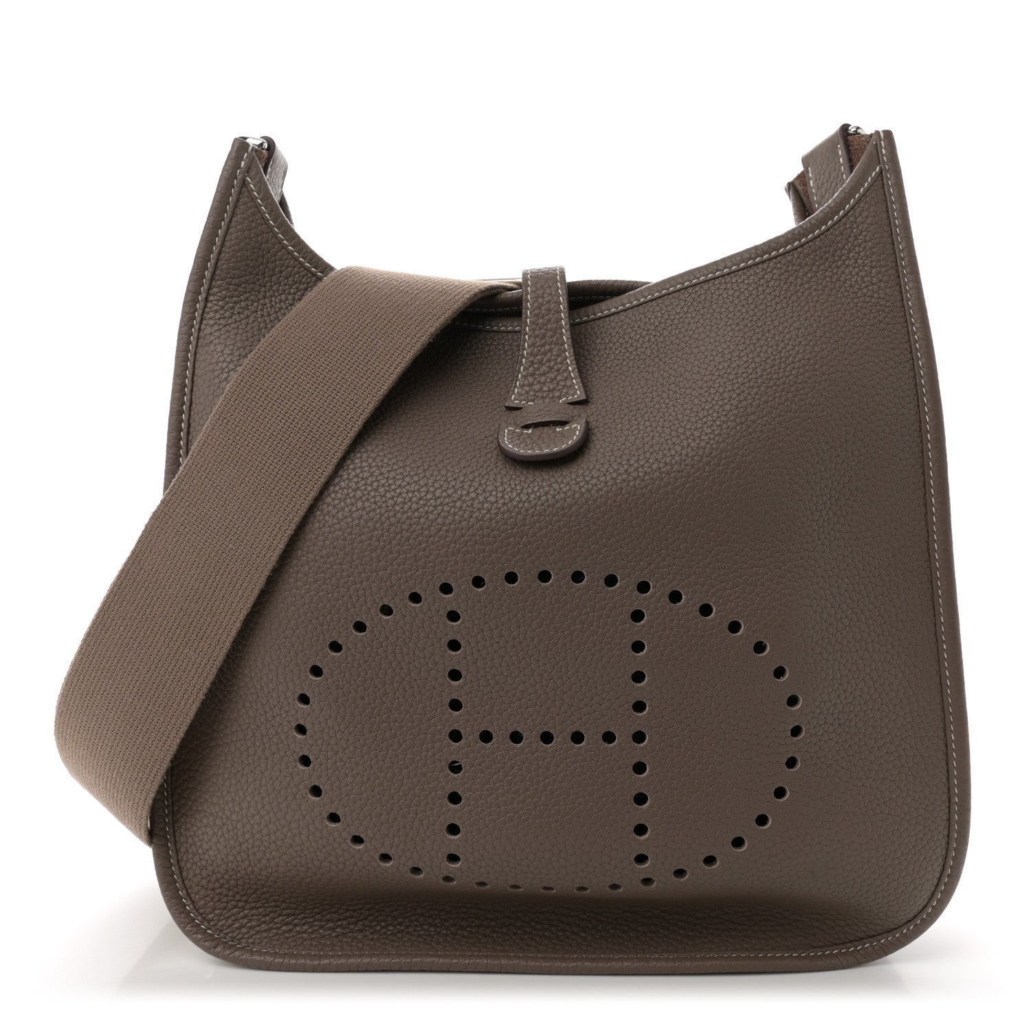 Hermes Taurillon Clemence Evelyne III PM Etoupe 1 of 13