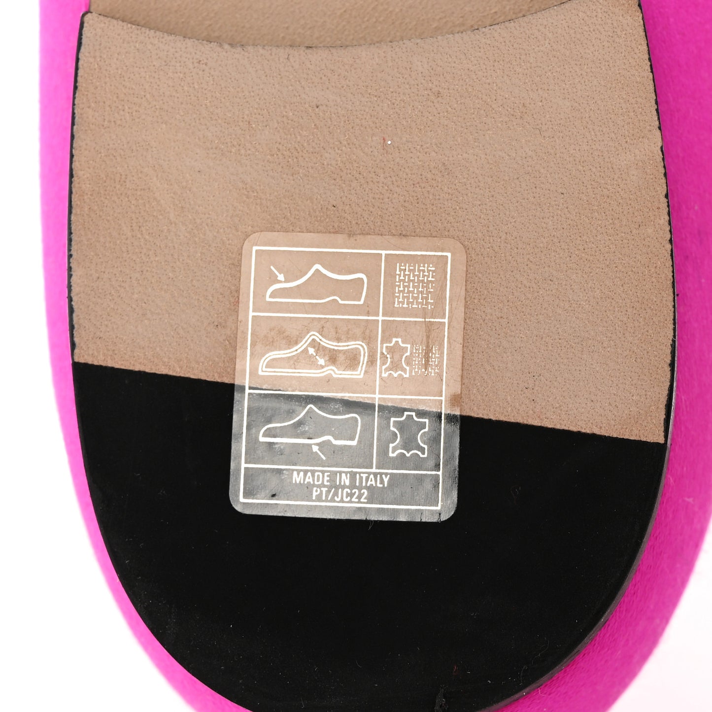 Satin Crystal Genevi Flat 37.5 Fuchsia Honey