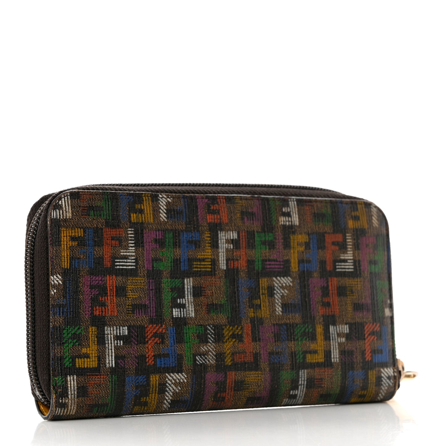 Zucchino Spalmati FF Multicolor Zip Around Wallet Black Multicolor