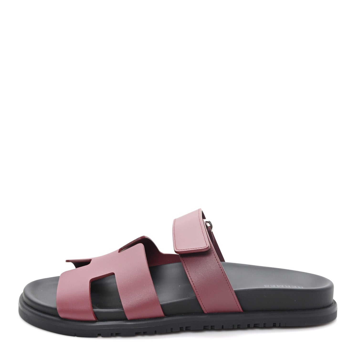 Hermes Calfskin Womens Chypre Sandals 40 Rouge H 1 of 9