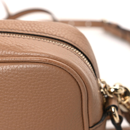 Gucci Pebbled Calfskin Small Soho Disco Bag Camelia 13 of 13