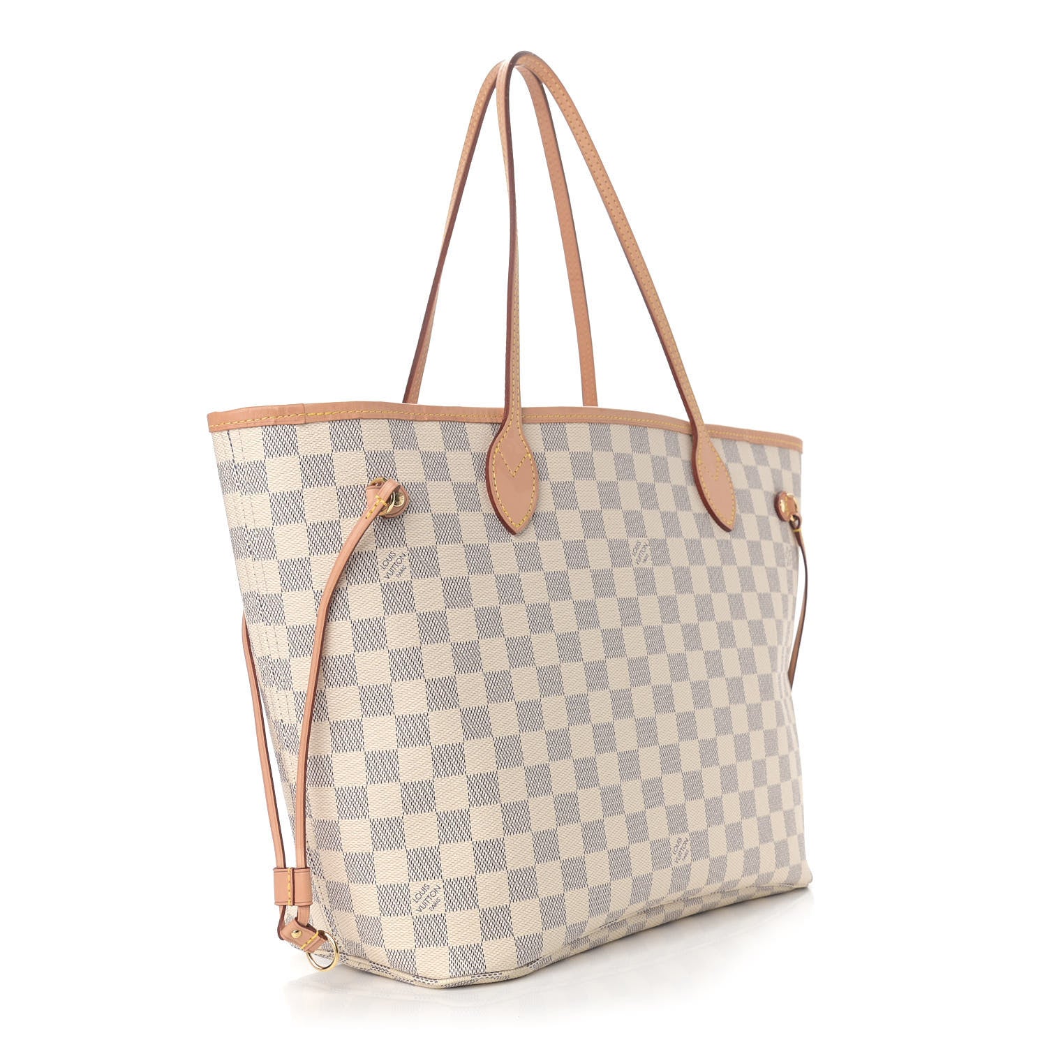 Louis Vuitton Damier Azur Neo Neverfull MM Rose Ballerine 4 of 12