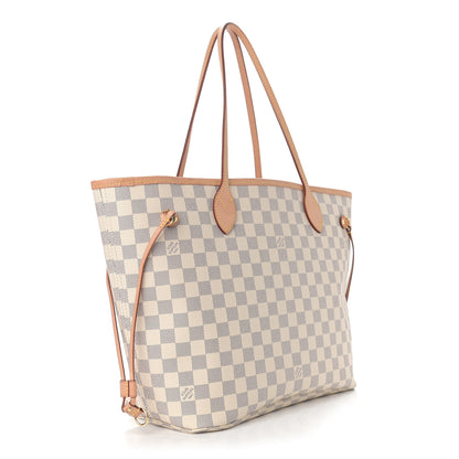 Louis Vuitton Damier Azur Neo Neverfull MM Rose Ballerine 4 of 12