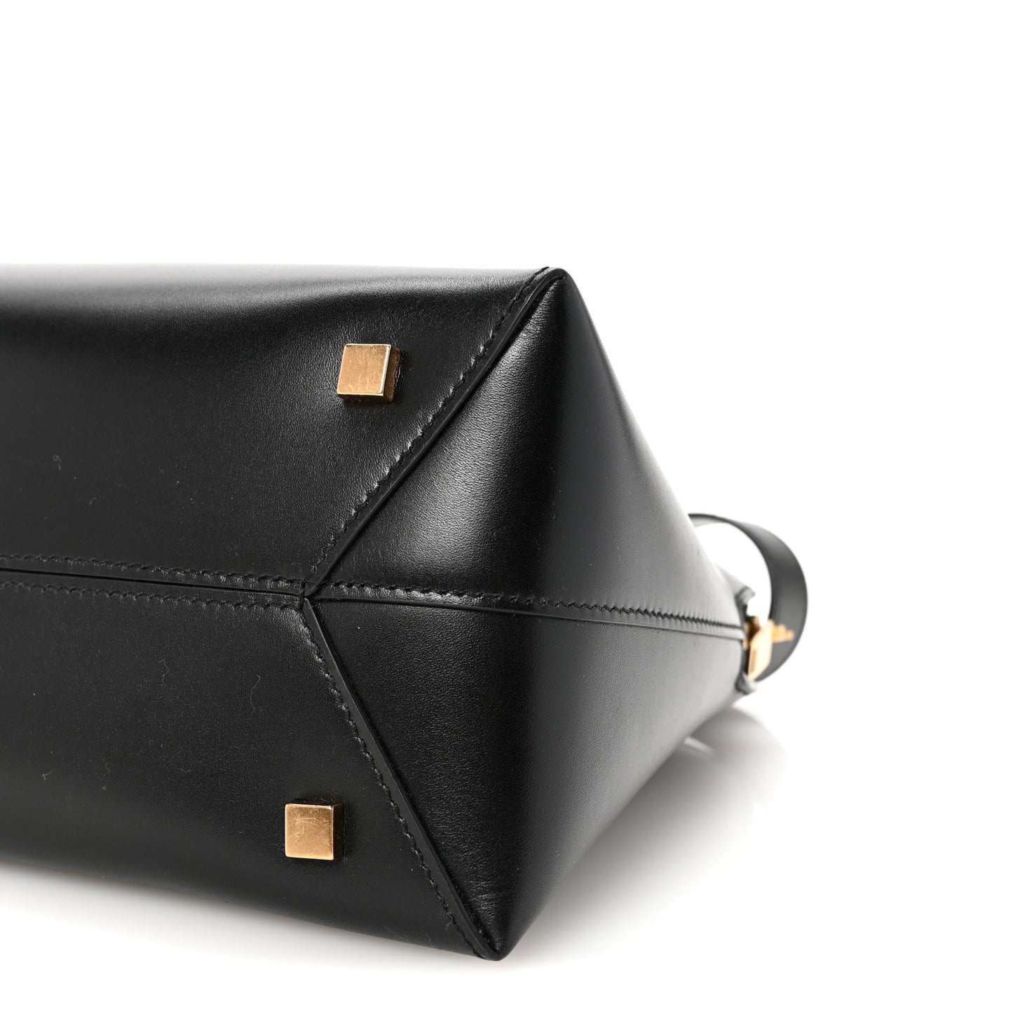 Calfskin Sac De Jour Duffle Top Handle Black