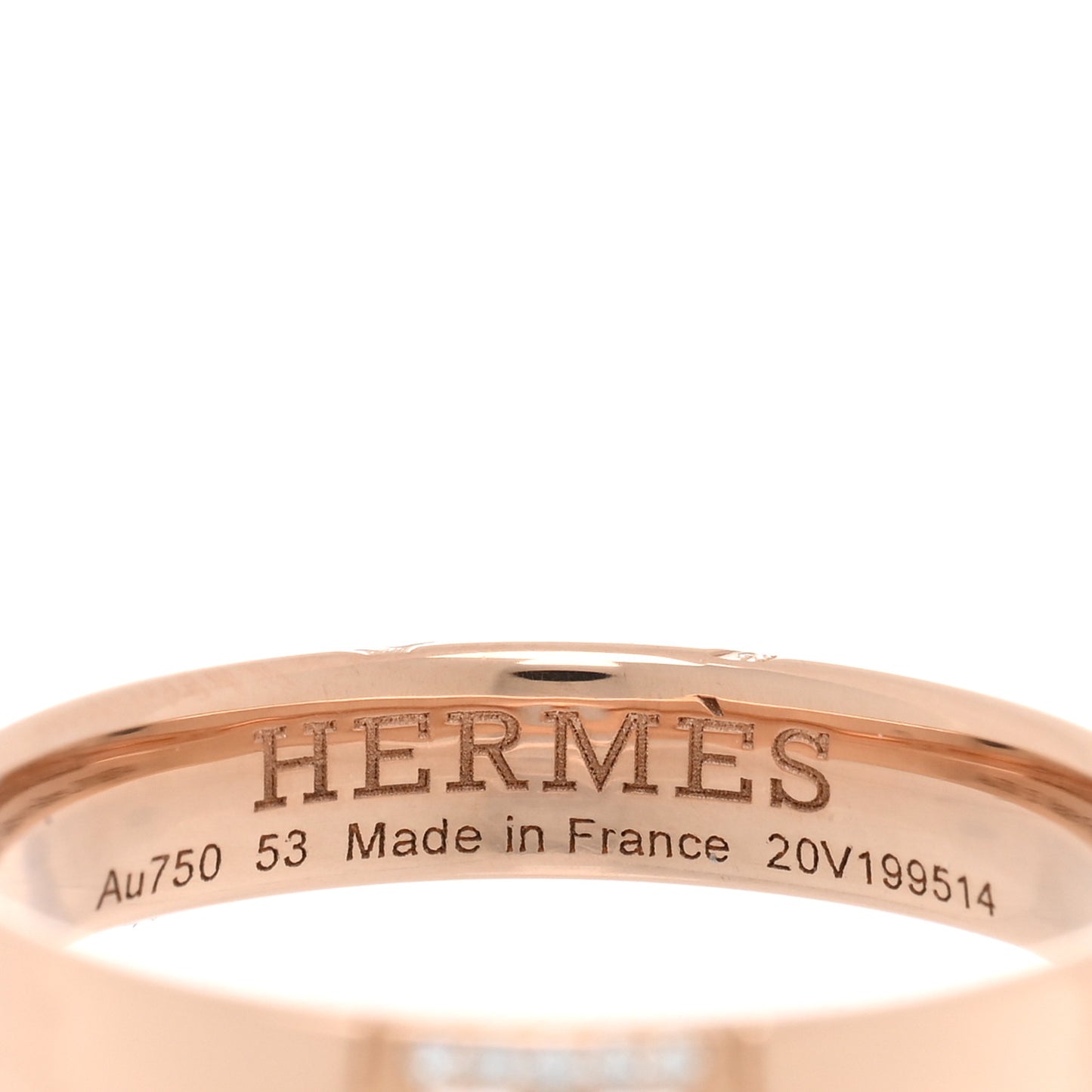18K Rose Gold Diamond Ever Herakles Wedding Band Ring 53 6.5