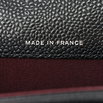 Chanel Caviar Quilted Flap Card Holder Wallet Black 7 of 8