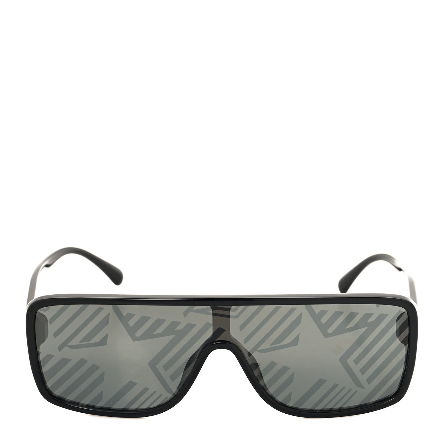 Acetate Shield 71540 Sunglasses Black