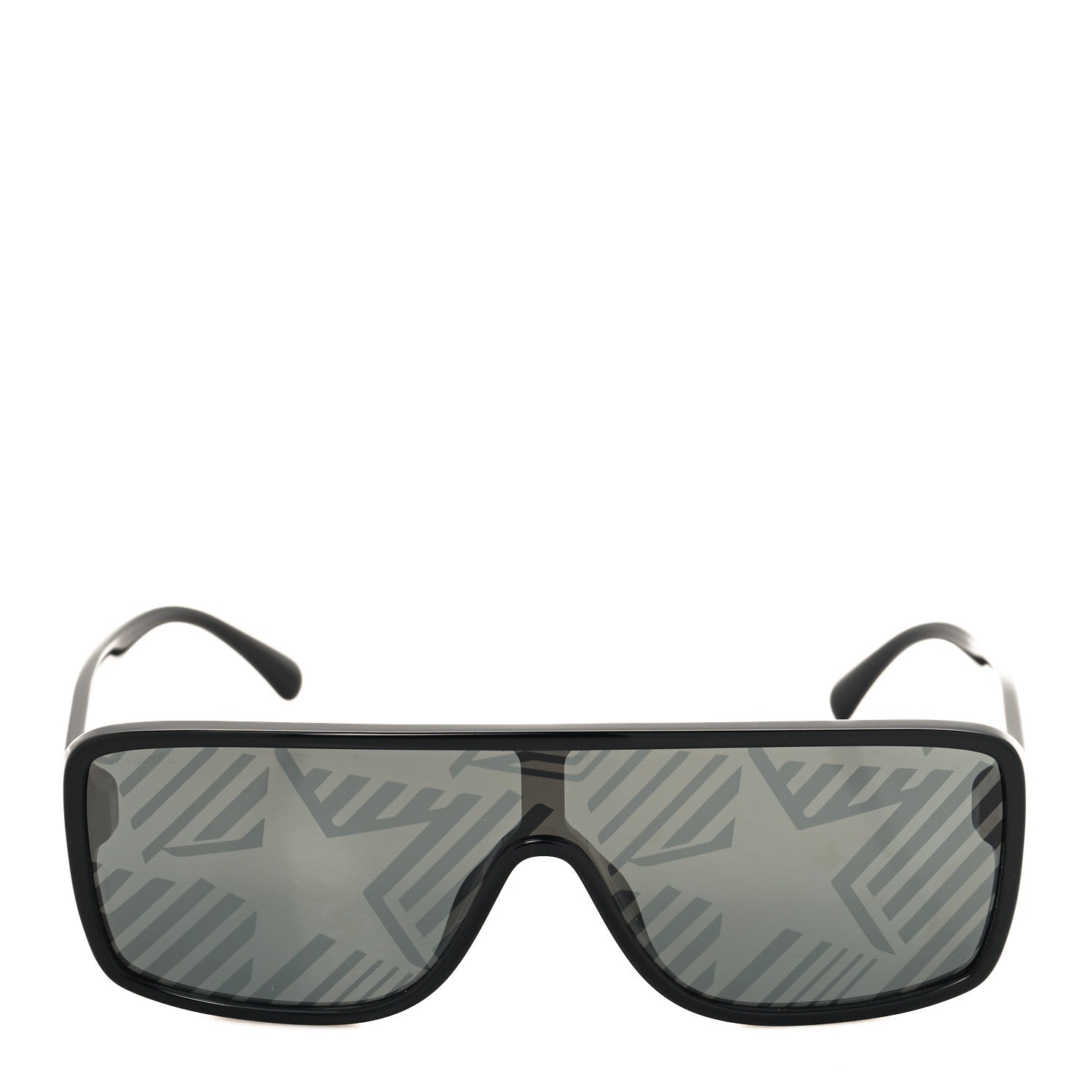 Chanel Acetate Shield 71540 Sunglasses Black 2 of 7