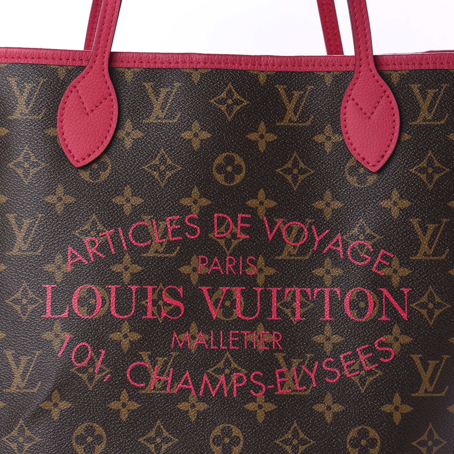 Louis Vuitton Monogram Articles de Voyage Ikat Neverfull MM Rose Indien 10 of 10