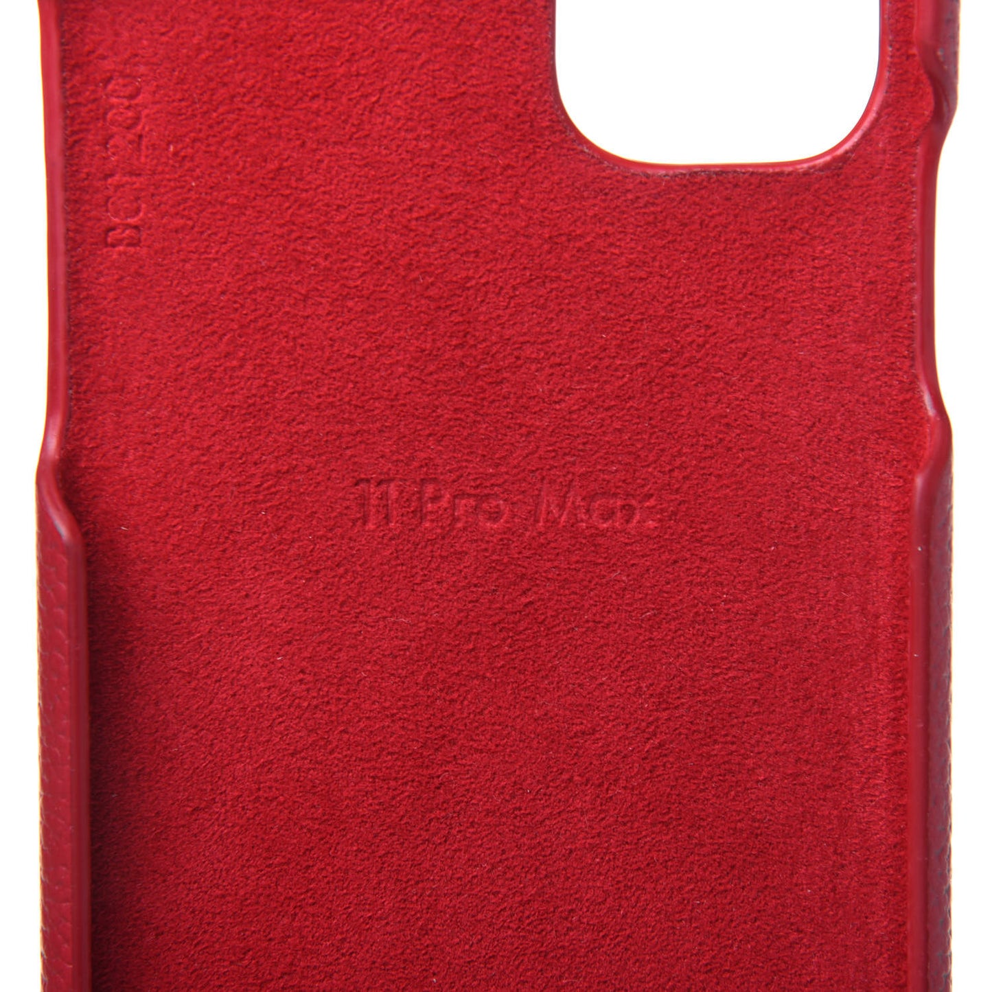 Calfskin Monogram iPhone 11 Pro Max Bumper Scarlet