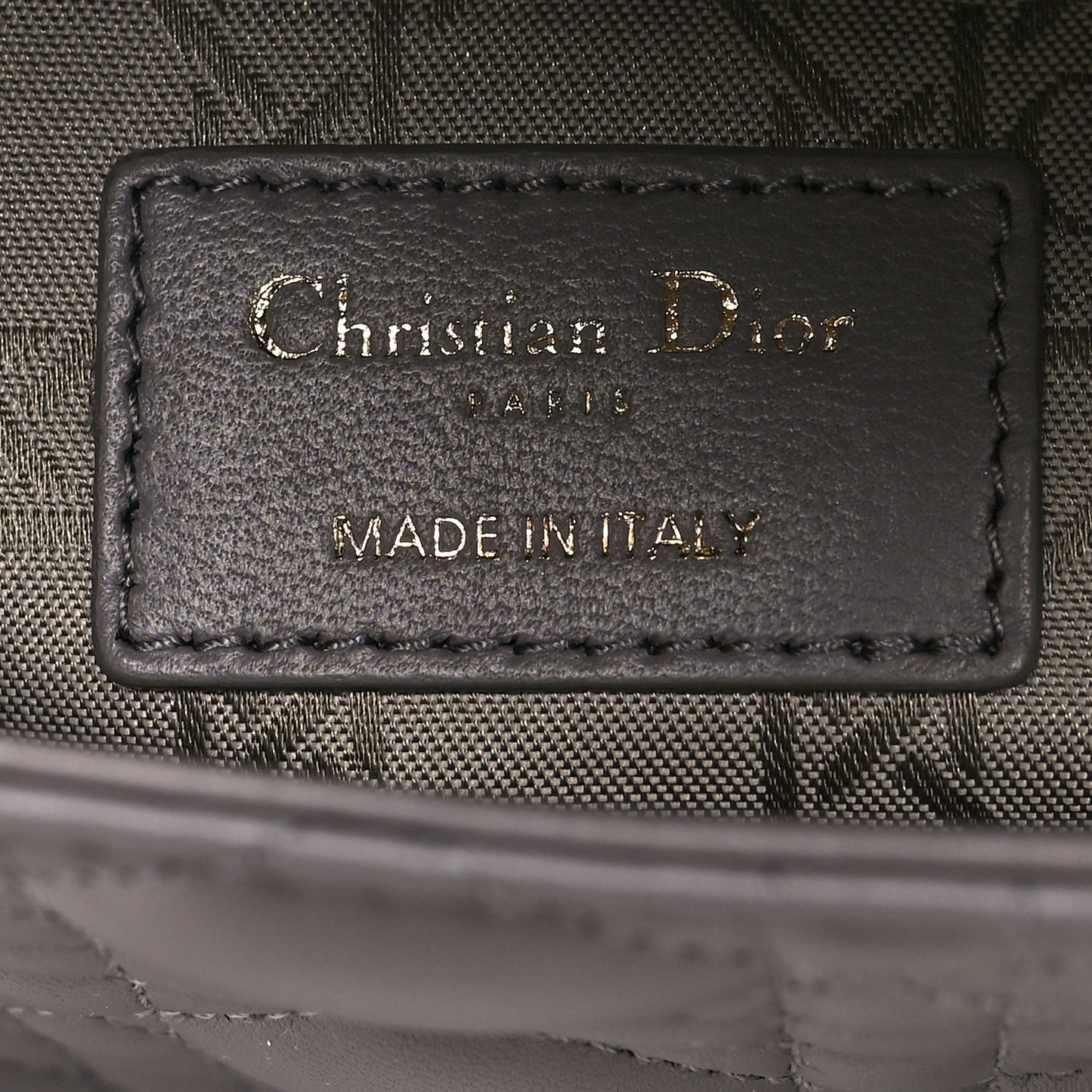 Lambskin Cannage Small My ABCDior Lady Dior Grey